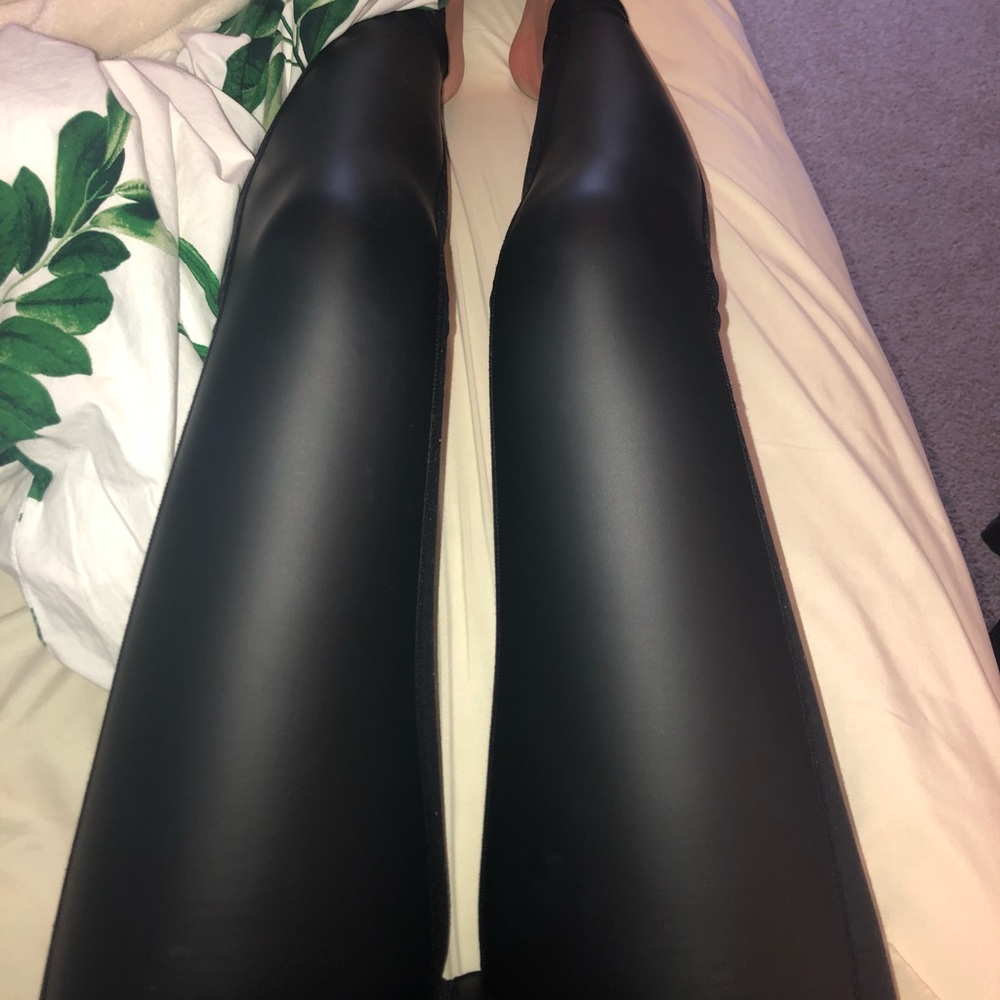Faux Leather Athleta Leggings